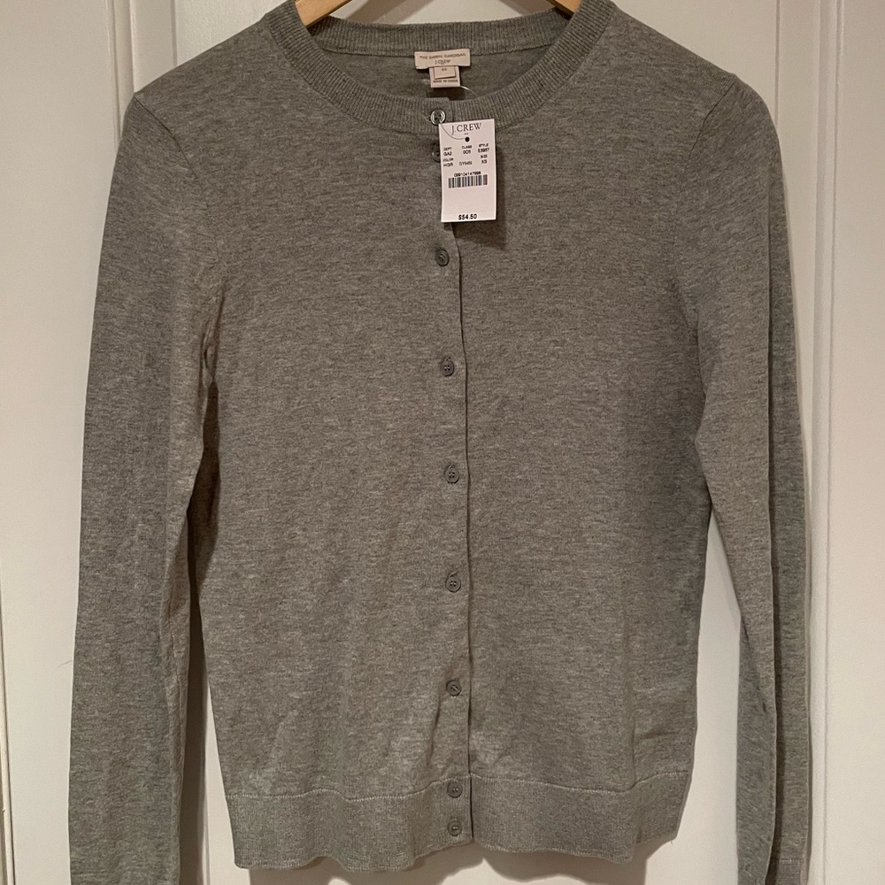 Gray cardigan from J Crew NWT